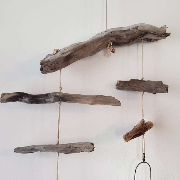 Driftwood plant propagation hanging mobile (handmade, for small cuttings) - Picture 5 of 7